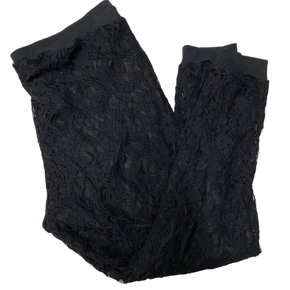 Torrid 1X Womens Black Lace Jogger Whimsigoth Goth Romantic Witchy Dark Acadamia